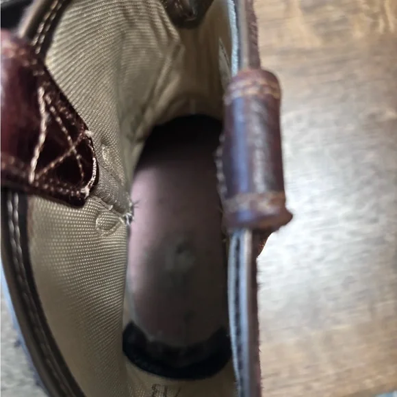 Ariat Women’s Brown Leather Western Boots Size 7B Distressed Cowboy - Picture 8 of 9